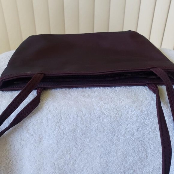 David Dart dark maroon fabric shoulder strap bag - Picture 4 of 5